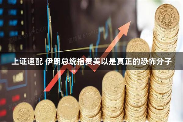 上证速配 伊朗总统指责美以是真正的恐怖分子